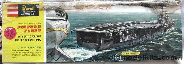 Revell 1/542 CV-61 USS Ranger Aircraft Carrier Picture Fleet Issue, H360-349 plastic model kit